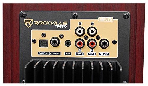 Rockville Rockville TM80C Cherry Powered Home Theater Tower Speakers 8" Sub/Bluetooth/USB