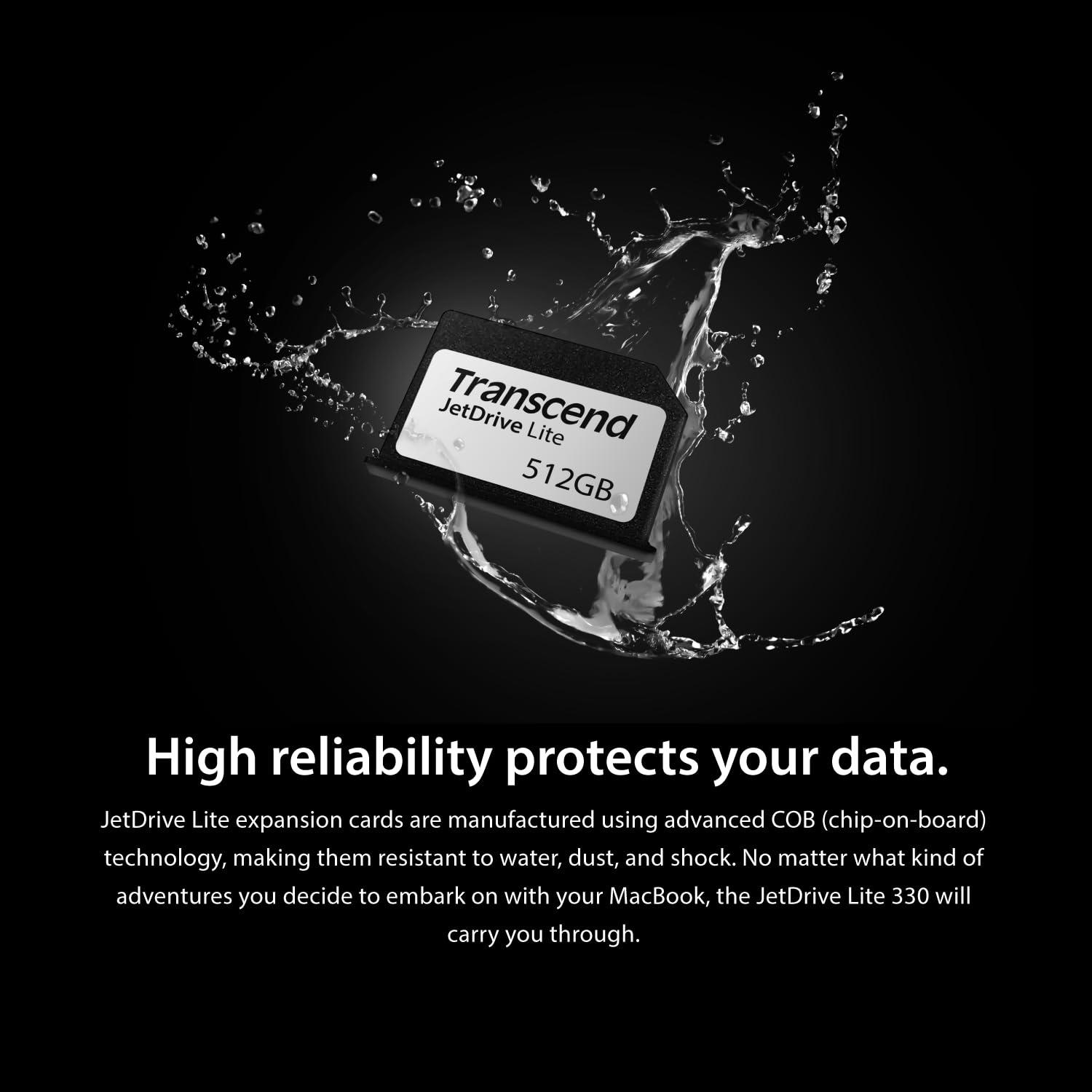 Transcend Transcend 1TB JDL330 JetDrive Lite 330 Expansion Card for MacBook Pro 2021 TS1TJDL330,Grey