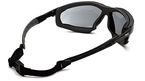Pyramex Safety Pyramex Safety Products GB9420STM Isotope Safety Glasses, Gray H2MAX Anti-Fog Lens with Black Frame, Gray, One Size