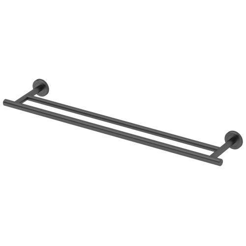 Gatco Gatco 4244MX Latitude II 24" Double Towel Bar, Matte Black