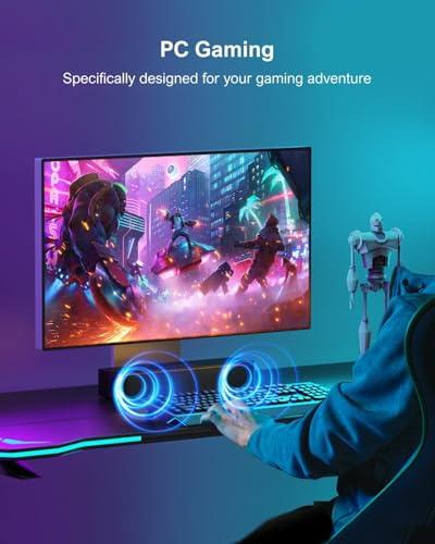 ULTIMEA ULTIMEA 2.1ch Mini Sound Bar for TV, Built-in Subwoofer, APP Control, Peak Power 120W, All-in-one PC Sound bar for Game, Bluetooth 5.3 TV Sound Bar Speakers, Opt/AUX/Wall Mount, Solo B30 Pro