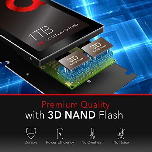 Addlink Addlink S20 1TB PS4 Compatible SATA III 2.5" Inch Extreme Quality Internal SSD 500MB/s Maximum Speed, Perfect HDD Replacement/Upgrade for Laptops, PCs & Sony PS4 (ad1TBS20S3S)
