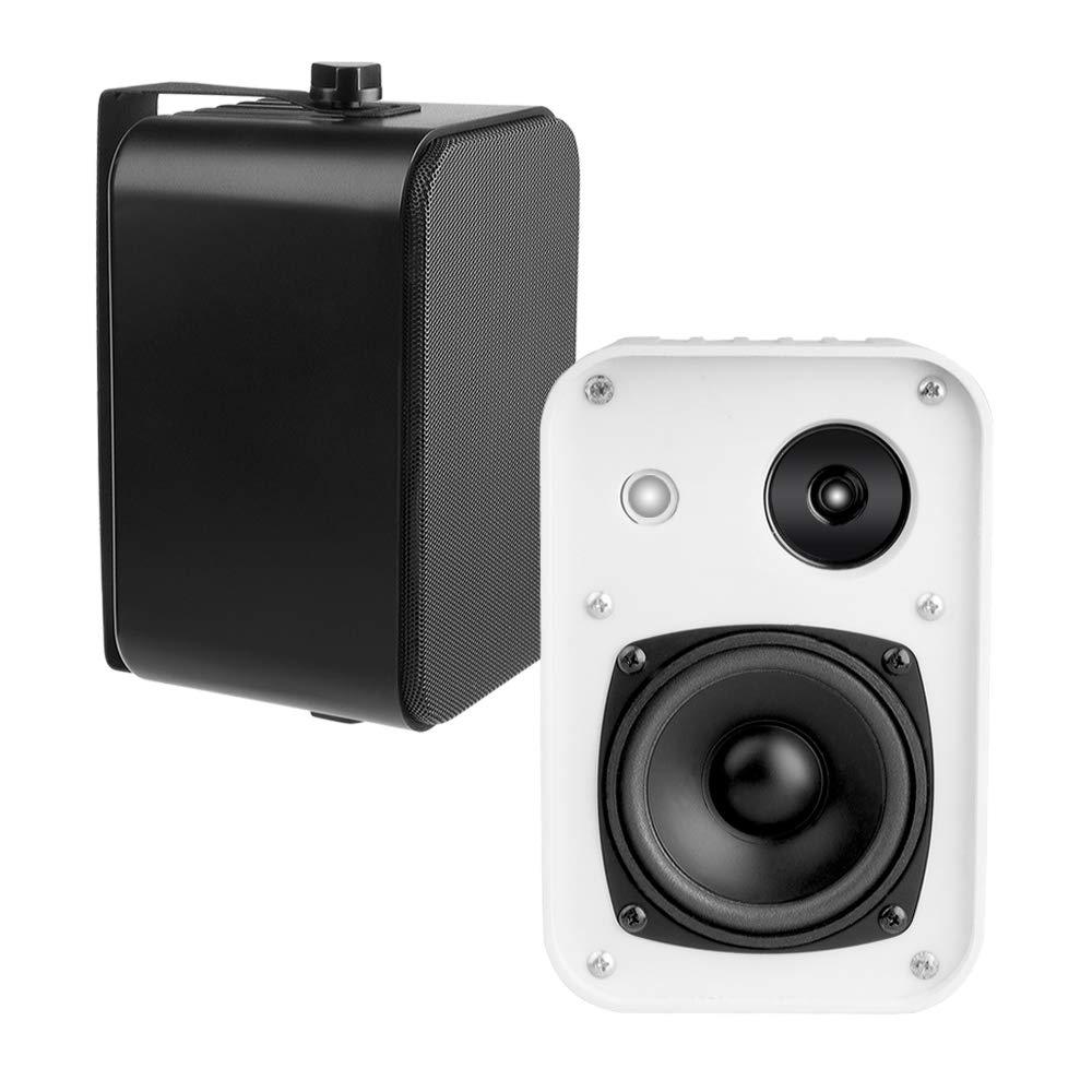 OSD Audio OSD 4" Outdoor Patio Speaker Pair 80W, IP54 Weather Resistant, Aluminum White AP450