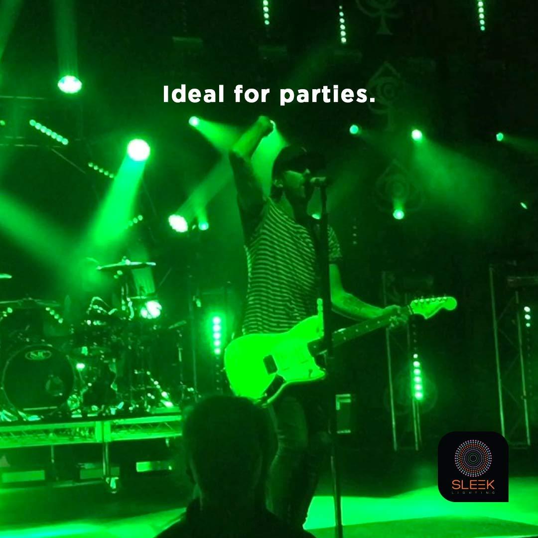 SLEEKLIGHTING SLEEKLIGHTING LED A19 Green Light Bulb, 120 Volt - 3-Watt Energy Saving - Medium Base - UL-Listed LED Bulb - Lasts More Than 20,000 Hours