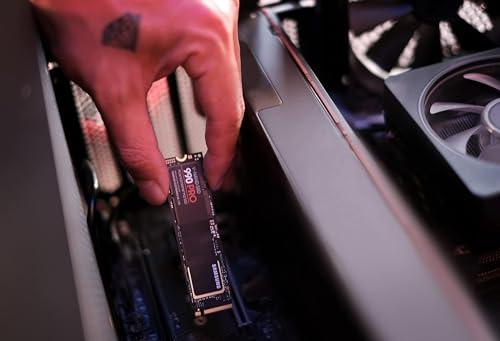 SAMSUNG SAMSUNG 990 PRO SSD NVMe M.2 PCIe Gen4, M.2 2280 Internal Solid State Hard Drive, Seq. Read Speeds Up to 7,450 MB/s for High End Computing, Gaming, and Heavy Duty Workstations, MZ-V9P2T0B/AM