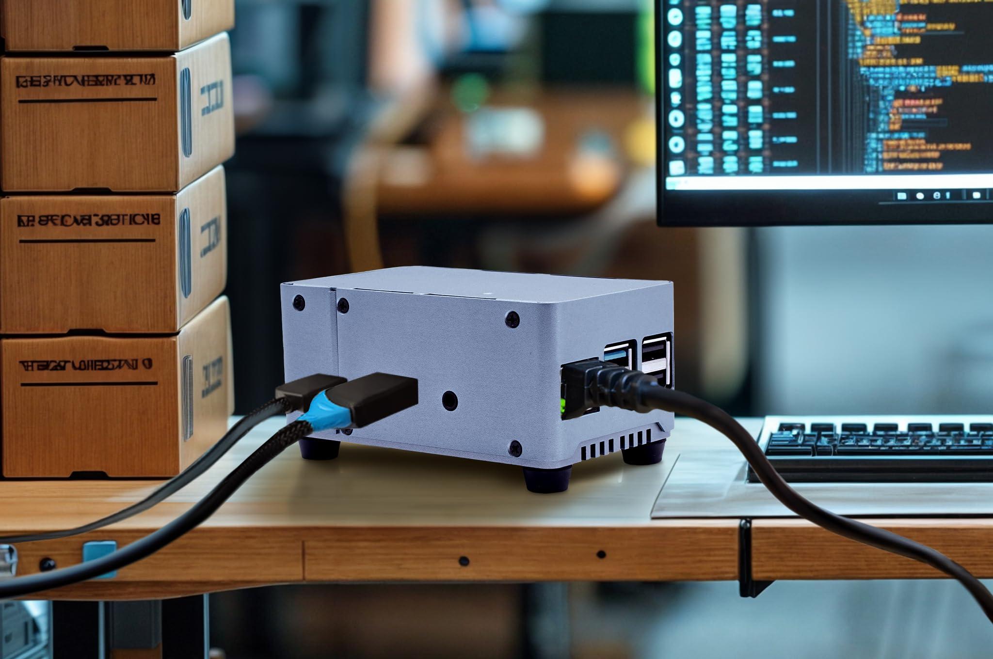 KKSB Cases KKSB Rock 4 SE Case | Sandblasted Aluminium | Built-in Heatsink | Space for SSD or Hats