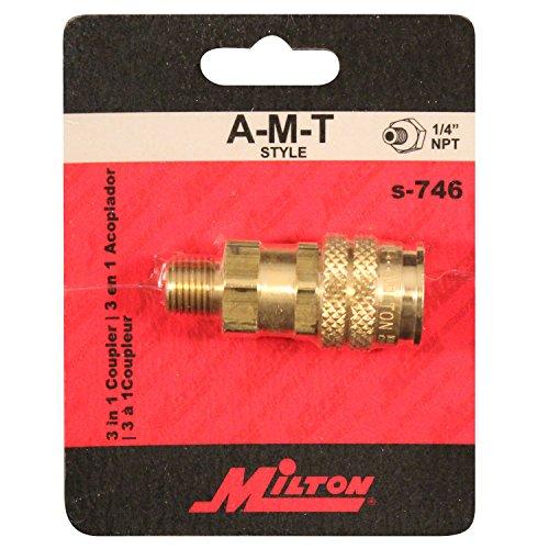 Milton MILTON S-746 1/4"" MNPT AMT Style Coupler"