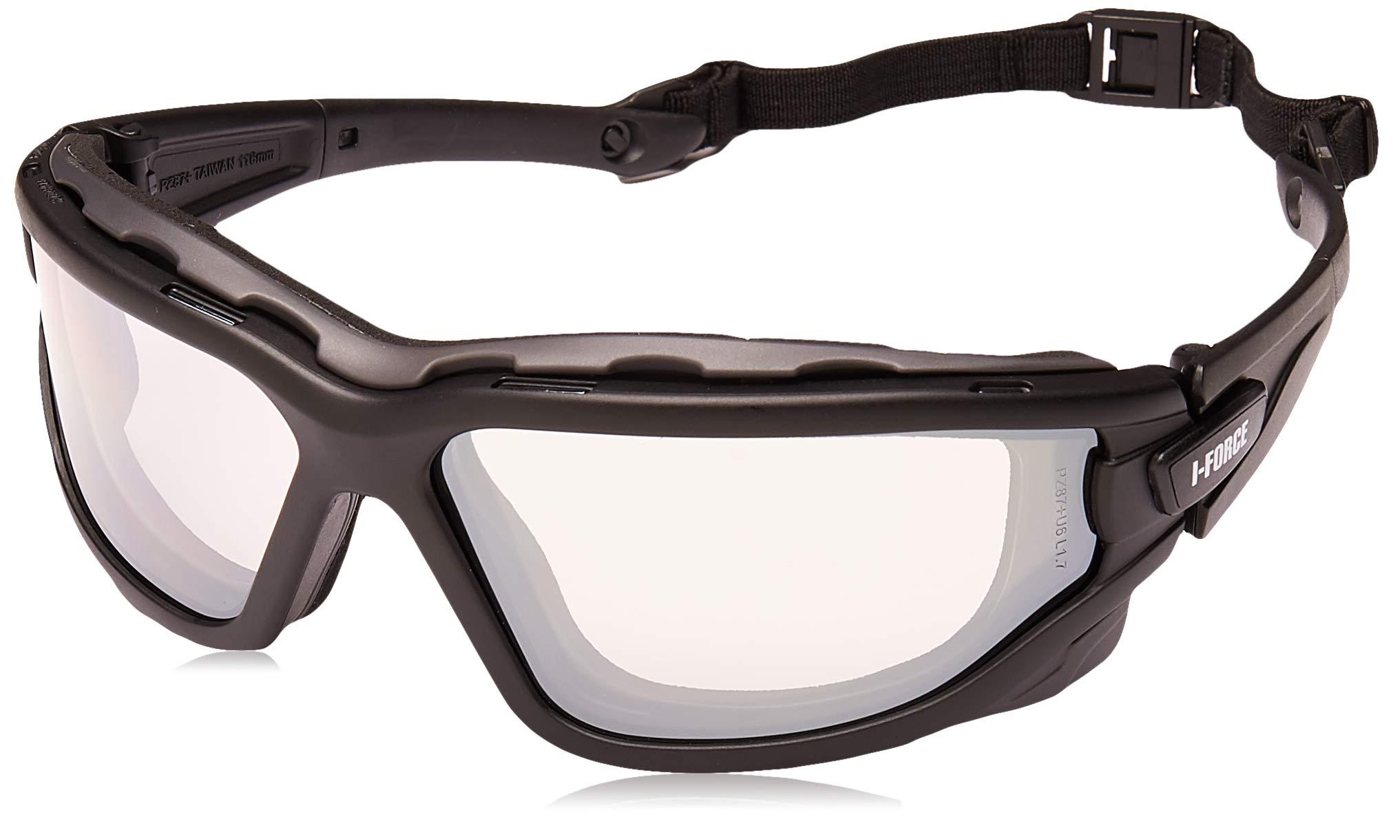 Pyramex Safety Pyramex I-Force Sporty Dual Pane Anti-Fog Goggle, Indoor/Outdoor Mirror Anti-Fog Lens