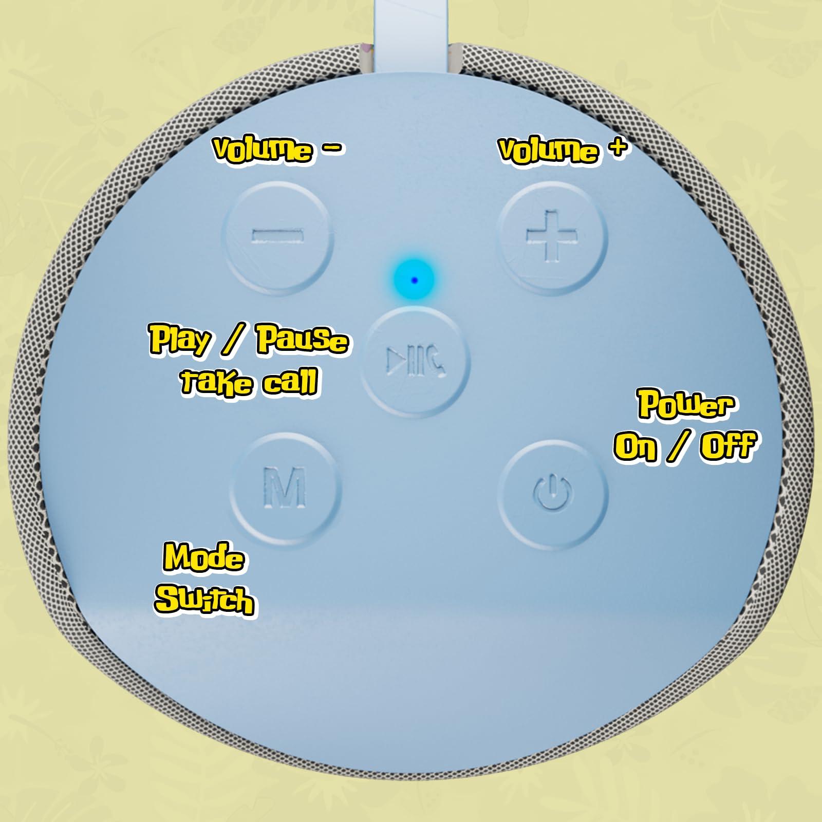 iJoy iJoy Stitch Speaker - Disney Lilo and Stitch Bluetooth Speaker, Splashproof, 3H Playtime, SD Slot/FM Radio, Stitch Hula Dancing, Portable Gift for Girls/Women/Men/Fans