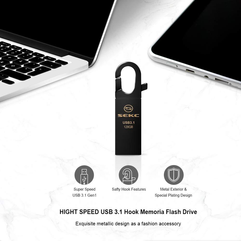 SEKC SEKC 128GB USB 3.1 Hook Memoria Flash Drive - SDM32128G
