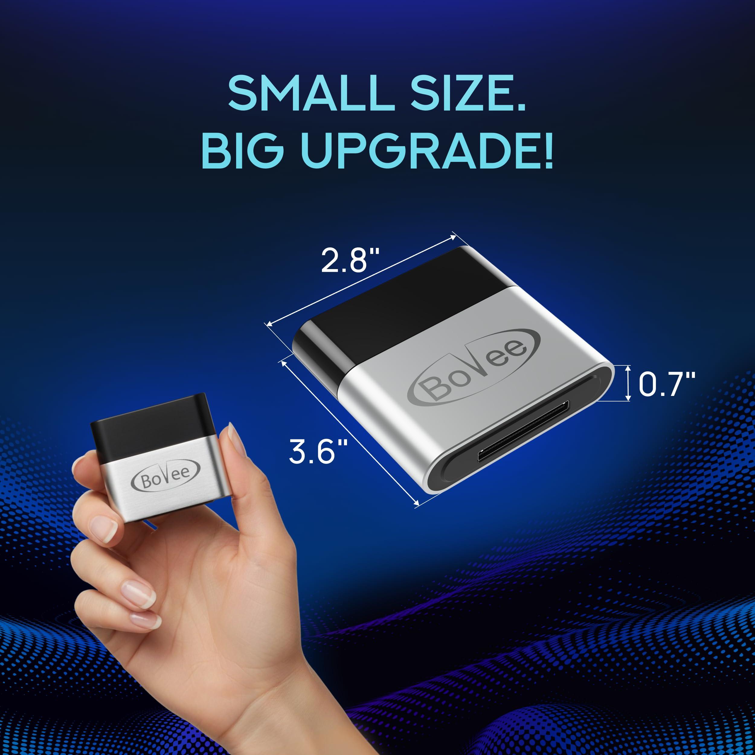 Bovee Bovee 1000 - Wireless Music Interface Adaptor Compatible with Audi, Mercedes, and Volkswagen car kit with 30 pin iPod Connector - Compatible with iPhone and Android