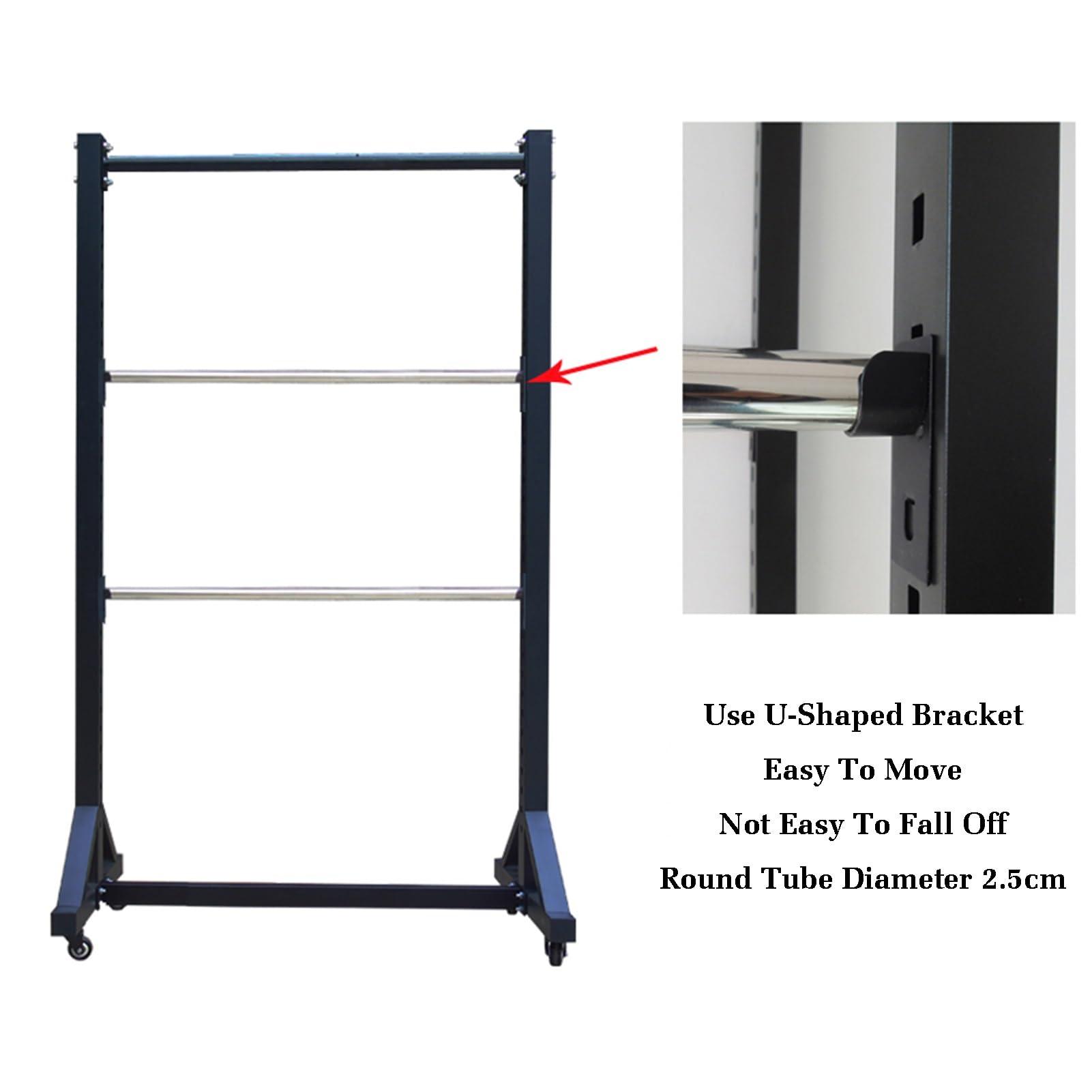 BXKCFYBSQ BXKCFYBSQ Wire Spool Rack with Wheel,Cold-Rolled Steel Wire/Cable Dispenser,with 6 Adjustable Rods,Conduit Display and Storage for Electrical Industrial Retail Use(63x23.6inch)