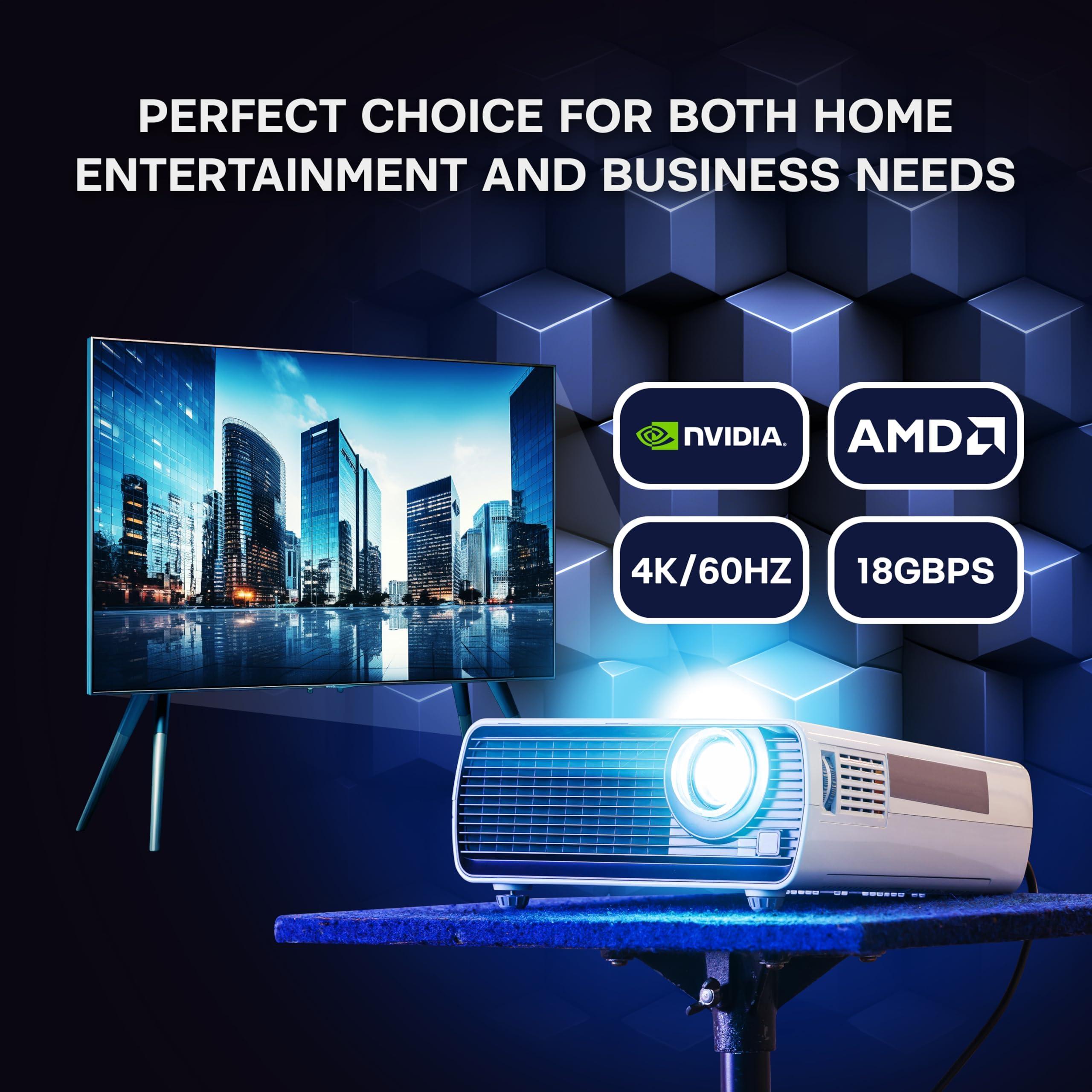 SatelliteSale SatelliteSale Digital High-Speed HDMI 2.0 Fiber Optic Cable 4K/60Hz 18Gbps Black 2160p Universal Wire PVC Cord 50 feet