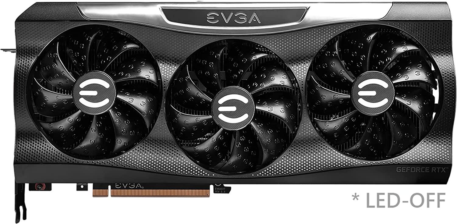 EVGA EVGA GeForce RTX 3090 FTW3 Ultra Gaming, 24GB GDDR6X, 10496 CUDA Cores, 1800MHz Boost Clock, 3x Fans, ARGB LED, Metal Backplate, PCIe 4, HDMI, DisplayPort, Desktop Compatible