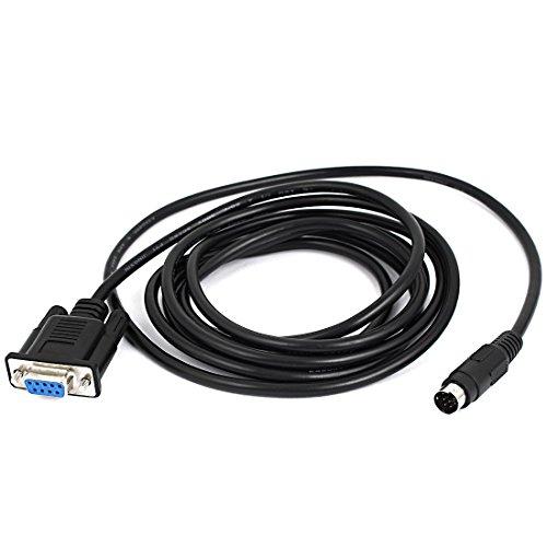 uxcell uxcell DB9 9 Pin Female to Mini Din 8 Pin Male Converter Cable Cord 2.4M 8Ft