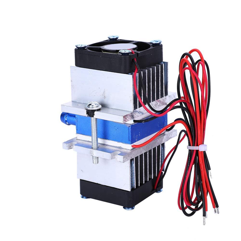 POCREATION Peltier Water Chiller Peltier Water Chiller Dc12V Thermoelectric Cooling System, Dualchip 144W Semiconductor Thermoelectric Peltier Tec112706 Cooler Water Cooling Device (Single Cooler)