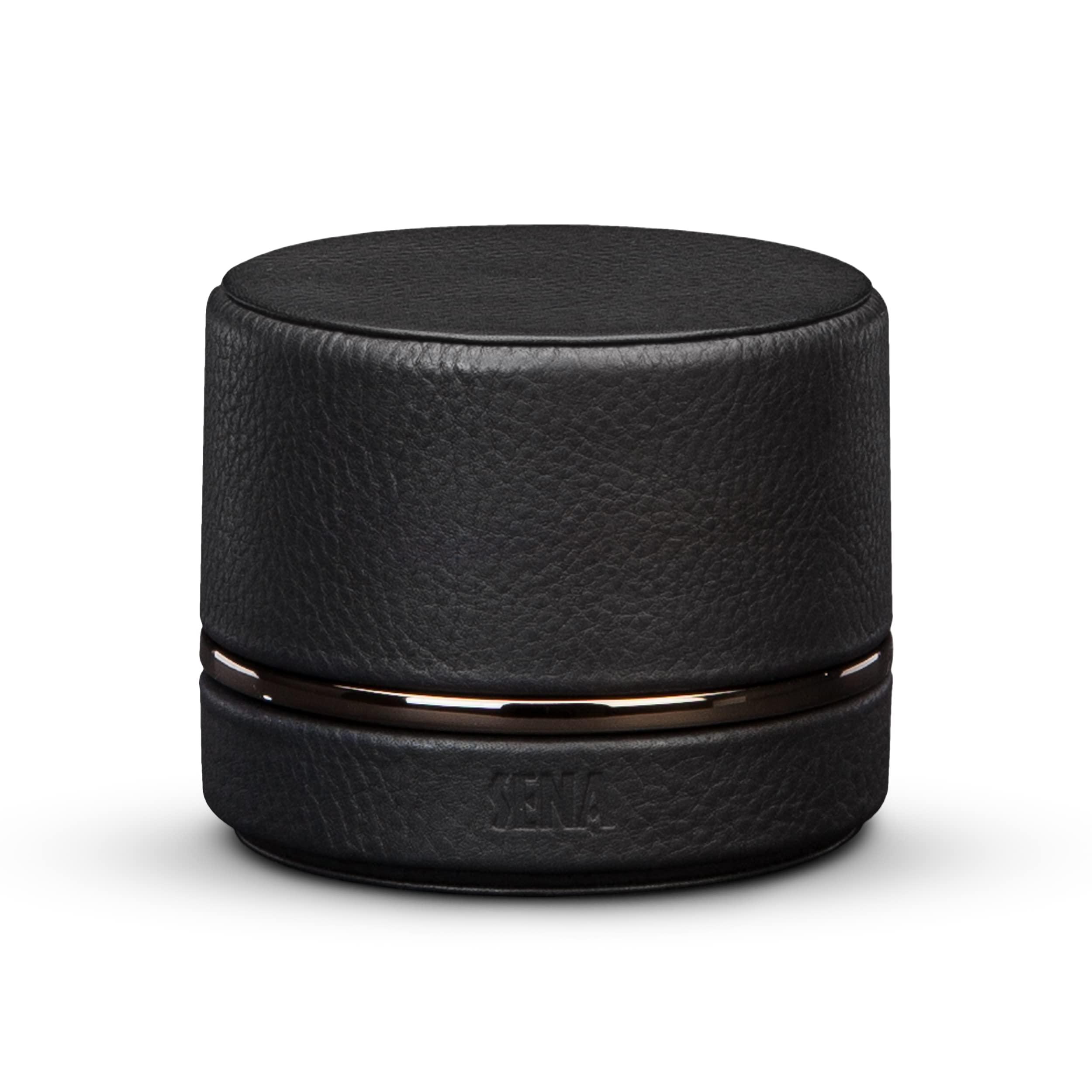 Sena Cases SENA Leather Travel Watch Case for Apple Watch Series 1,2,3,4,5,6,7,8,9 and SE, Single Storage Box of Apple Watches, Converts from Travel Case to Charging Stand, not fit Watch Ultra/Ultra 2,