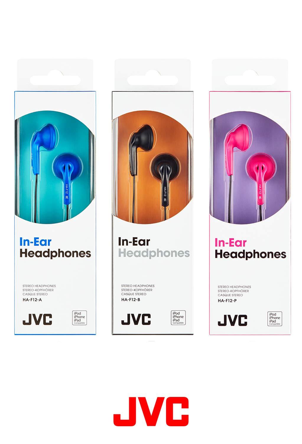 JVC JVC HAF12P Earbud Headphones - Pink