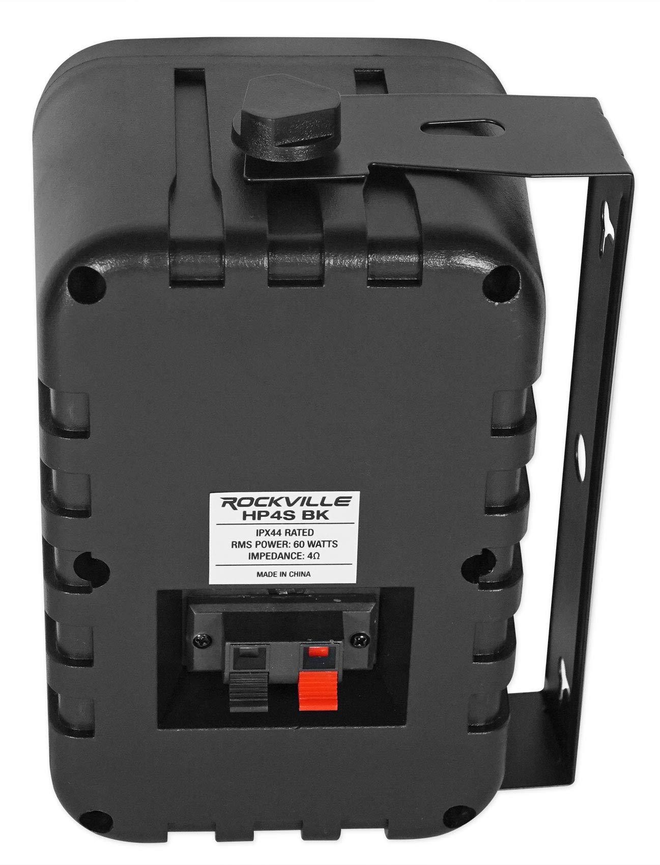 Rockville Rockville 10 HP4S Black 4" Outdoor/Indoor Home Theater Patio Swive Speakers