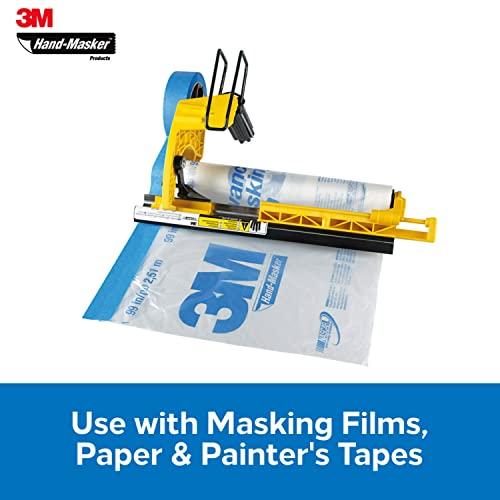 3M 3M Hand Masker M3000 Tape Dispenser, Film & Tape, Applies Painter\'s Tape to Masking Film or Paper in One Continuous Application, Compact & Lightweight Design, Saves Time When Preparing For Painting
