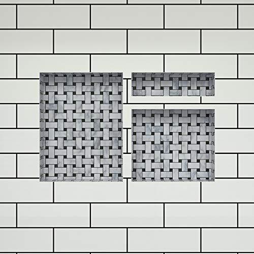 Tile Redi USA Redi Niche Triple Niche Recessed Shower Shelf- Black, Three Inner Shelves , 32-Inch Width x 20-Inch Height x 4-Inch Depth