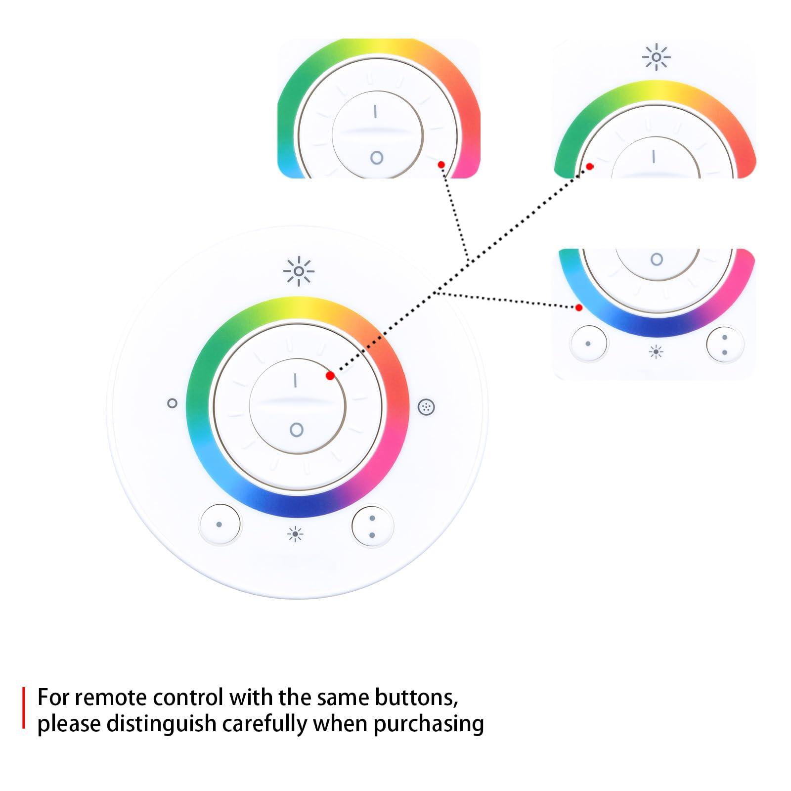 ZWP ZWP Replacement Remote Control Compatible for Philips HRC0303 PTR3 3139 238 24401 LivingColors Gen 2 3 LED Lights