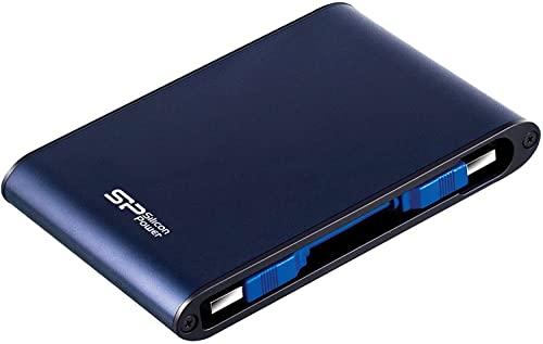 SP Silicon Power Silicon Power 1TB Rugged Portable External Hard Drive Armor A80, Waterproof USB 3.0 for PC, Mac, Xbox and PS4, Blue
