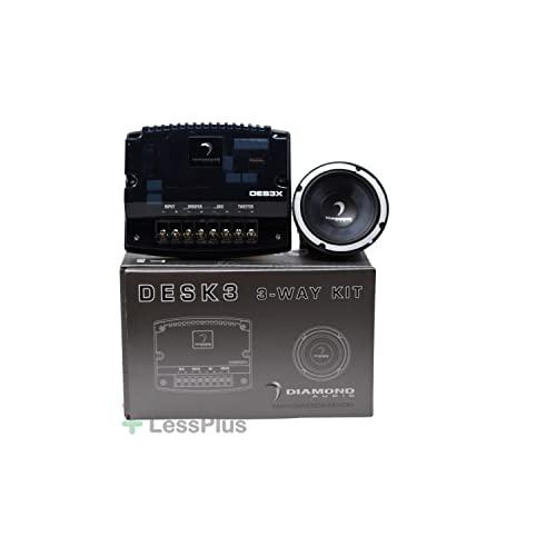 Diamond Audio Technology Diamond Audio DESK3 3.5" 25W RMS Diamond Elite Series Add-On 3-Way Kit Component Car Speaker System