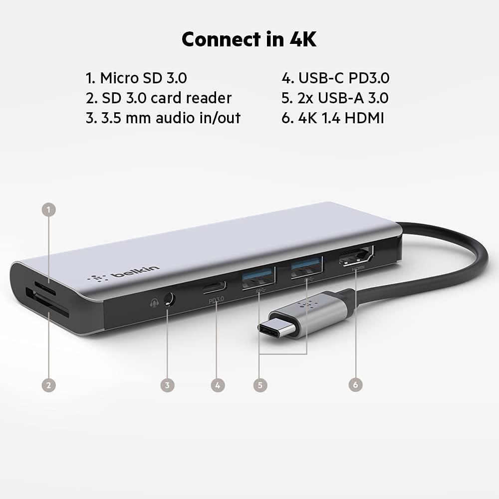 Belkin USB-c 7 in 1 Multiport Adapter