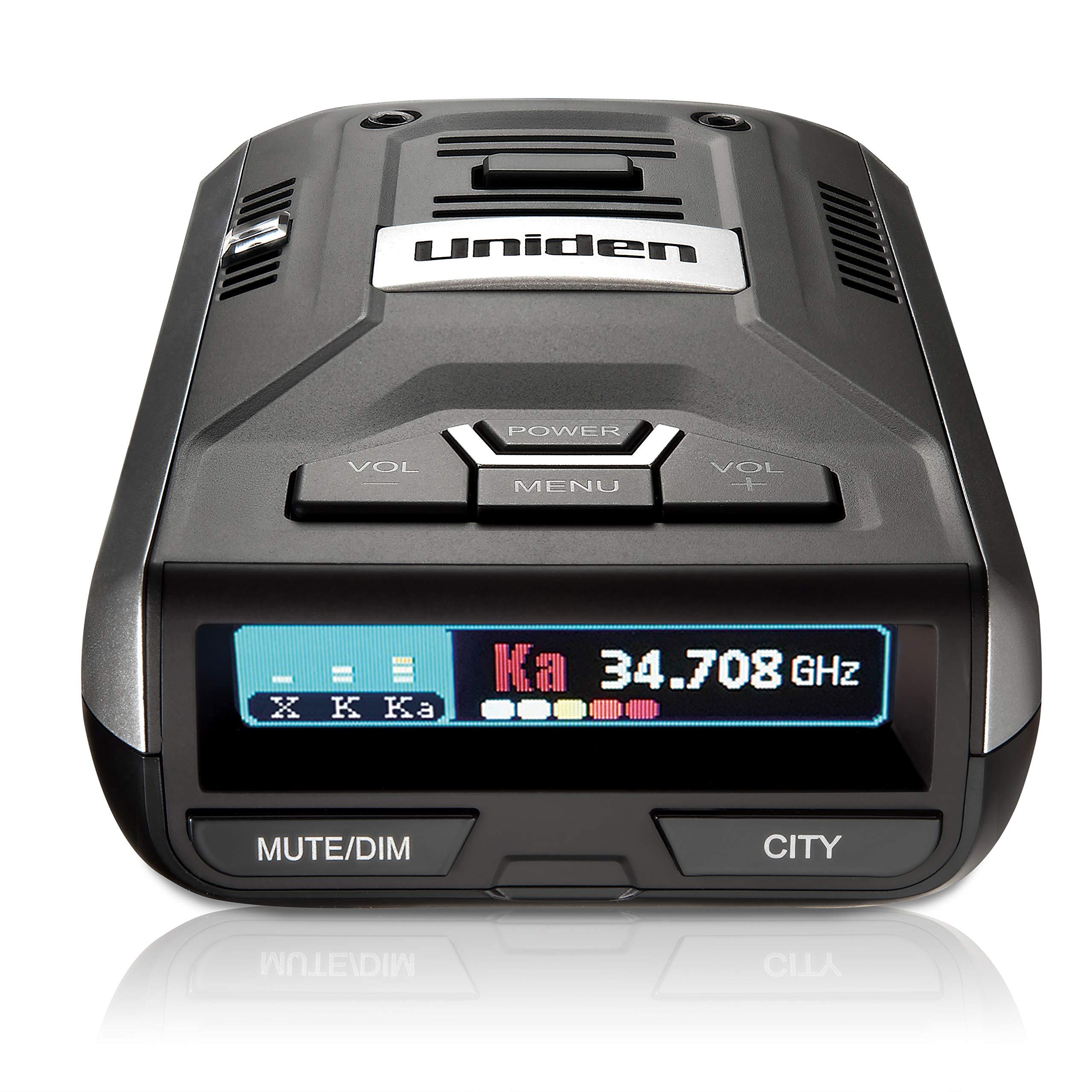 Uniden Uniden R1 Extreme Long Range Radar Laser Detector 360 Degree, DSP, Voice Alert Silver