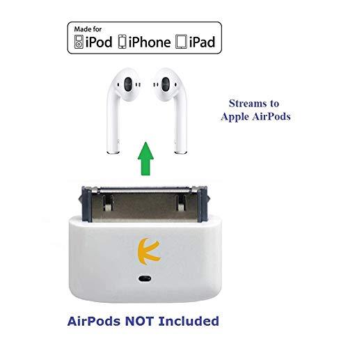 KOKKIA KOKKIA i10s (Luxurious White) : Tiny Bluetooth Transmitter for, Compatible with iPod/iPhone/iPad.