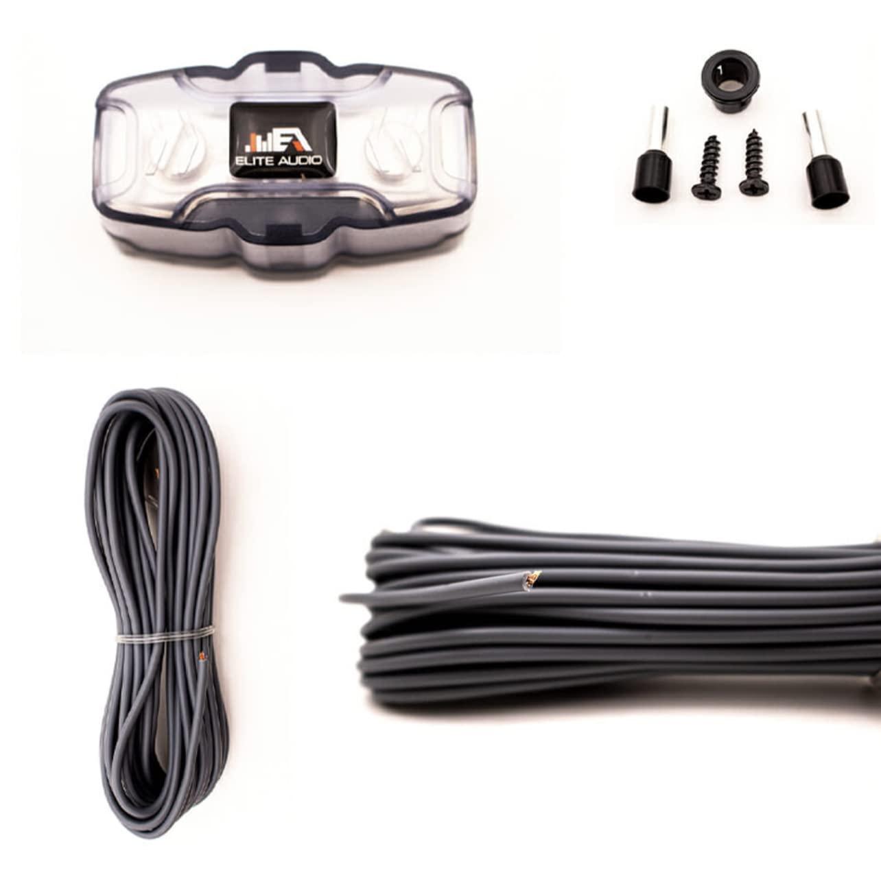 DirectNine Basics Elite Audio 8 Gauge CCA Premium Amp Kit Complete 1000W Installation Wiring Kit