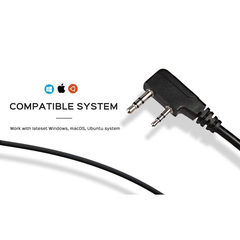 Radioddity 2 Pack Radioddity GM-30 GMRS Handheld 5W Two Way Radio + Radioddity PC001 FTDI Programming Cable, Plug and Play