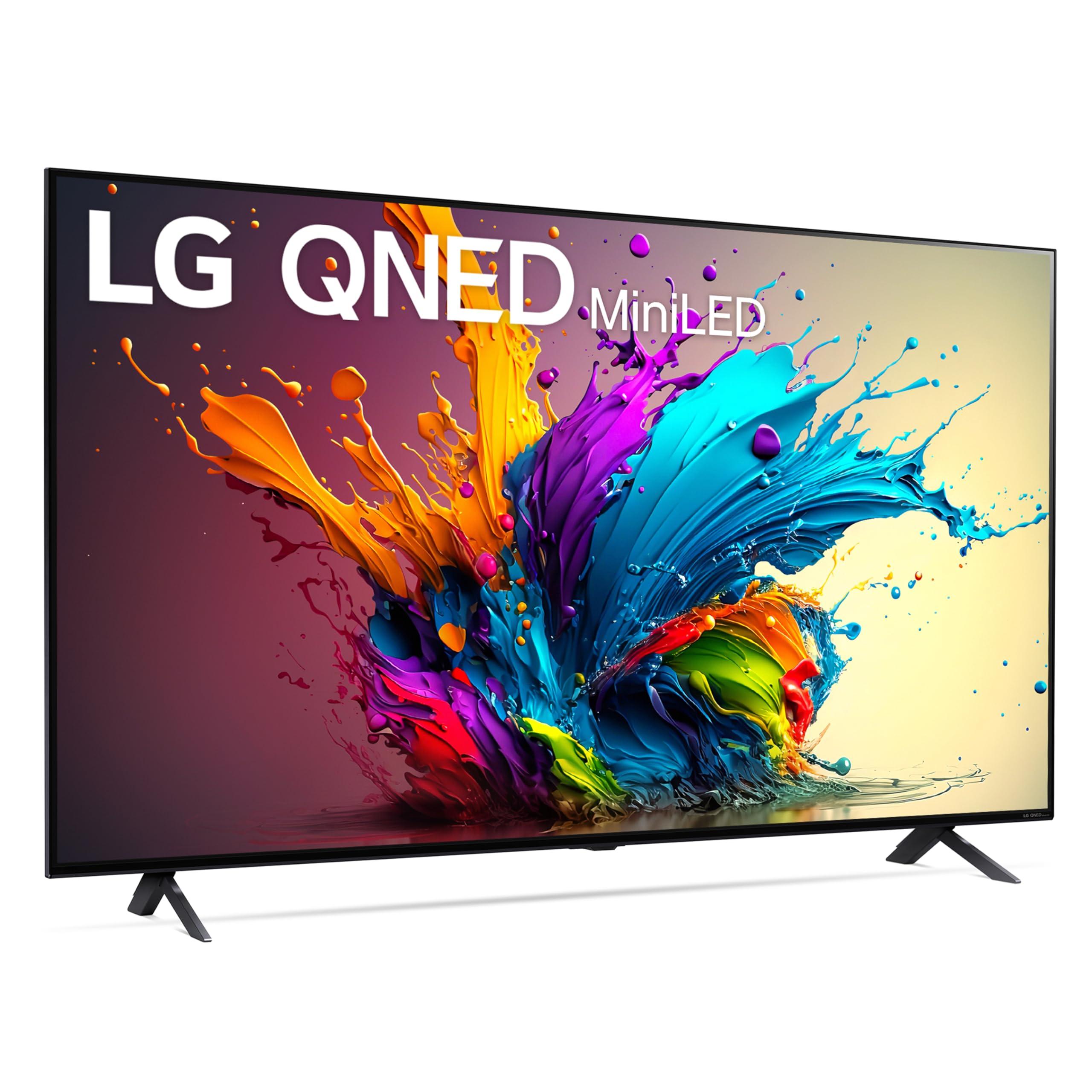 LG LG 65-Inch Class QNED90T Series Mini LED Smart TV 4K Processor Flat Screen with Magic Remote AI-Powered with Alexa Built-in (65QNED90TUA, 2024) (Renewed)