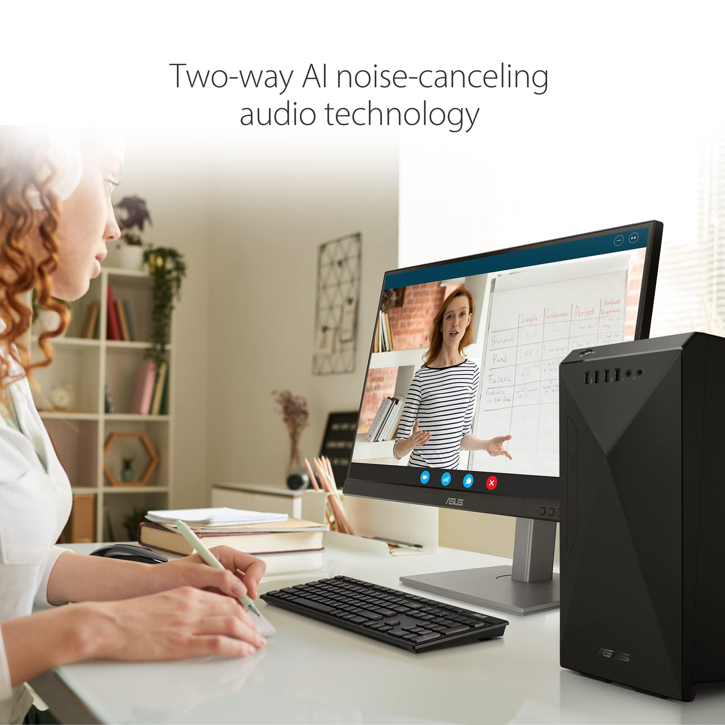 ASUS ASUS S500MC Small Form Factor Desktop PC, Intel Core i7-11700, 16GB DDR4 RAM, 512GB PCIe SSD, TPM 2.0, Windows 11 Home, Black, with an Optical Drive, S500MC-DH704