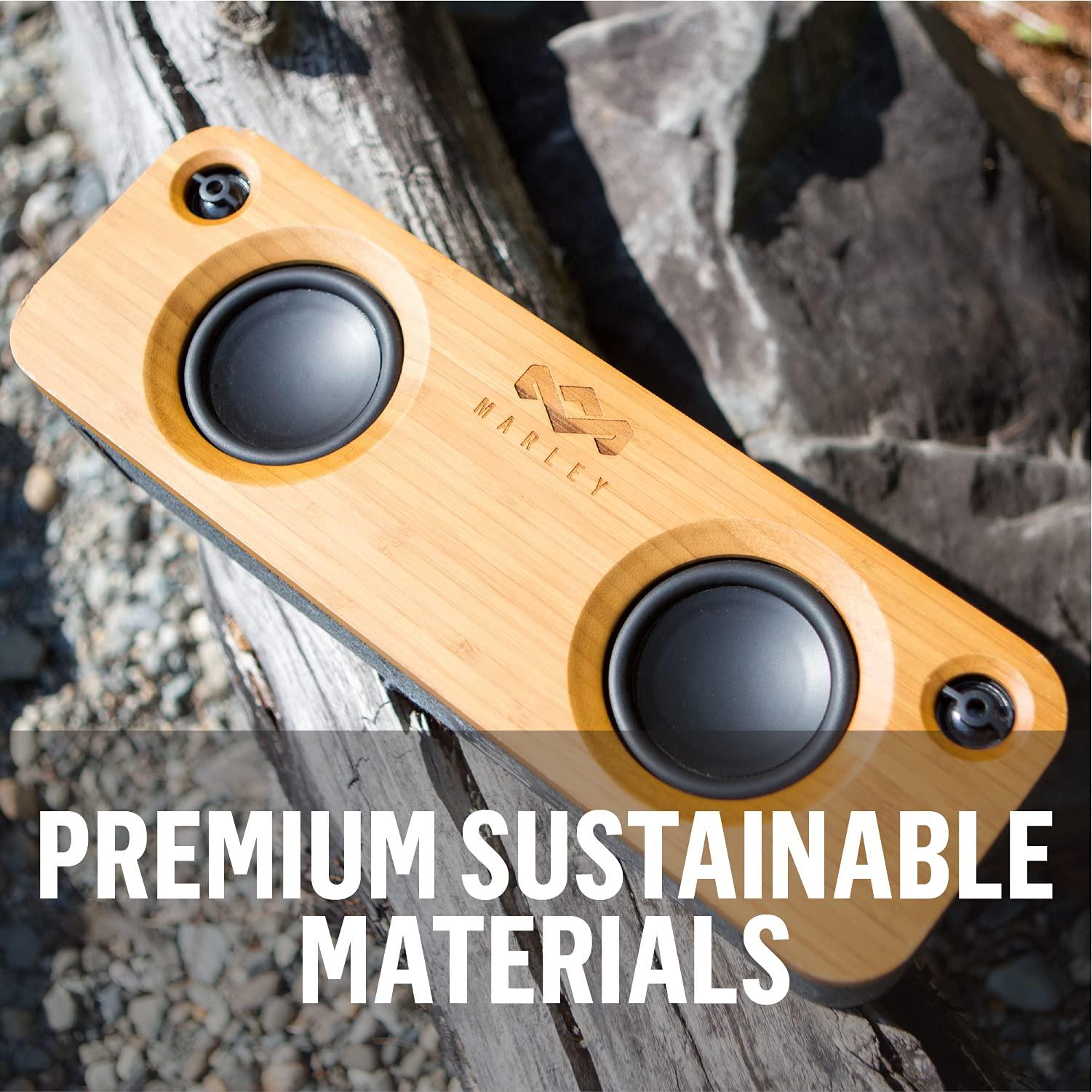 House of Marley House of Marley - Get Together Bluetooth Portable Bluetooth Speaker and Audio System - 3.5 Woofer & 1 Tweeters, 30m Wireless Range, 8 Hour Playtime, Sustainably Crafted, Signature Black