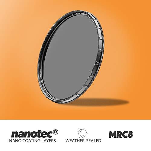 Breakthrough Photography 72mm X2 CPL Circular Polarizing Filter for Camera Lenses - AGC Optical Glass Polarizer Filter with Lens Cloth - MRC8 - Nanotec Coatings - Weather Sealed by Breakthrough Photography