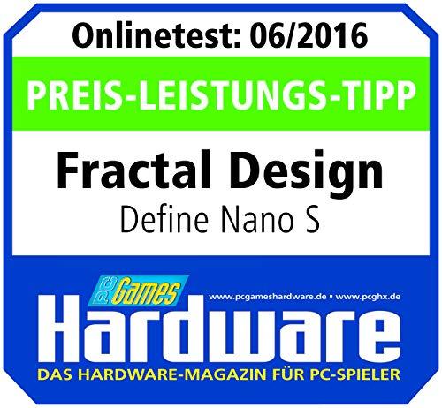 Fractal Design Fractal Design Nano S Window - Mini Tower Computer Case - ITX - Optimized for High Airflow and Silent Computing with ModuVent Technology -2X Fractal Dynamix X2 GP-14 Fans Included -Black Window