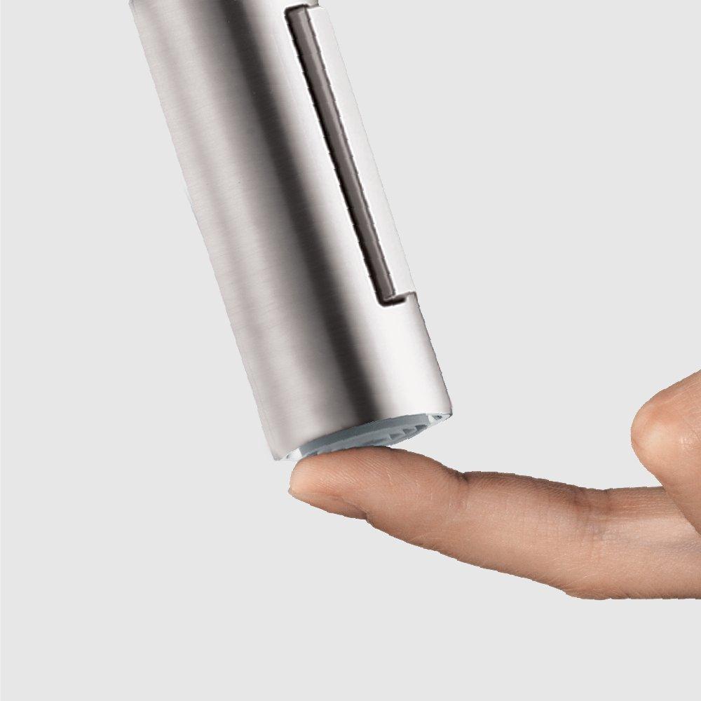 AXOR AXOR Citterio Stainless Steel High Arc Kitchen Faucet, Kitchen Faucets with Pull Down Sprayer, Faucet for Kitchen Sink, Magnetic Docking Spray Head, Stainless Steel Optic 39835801