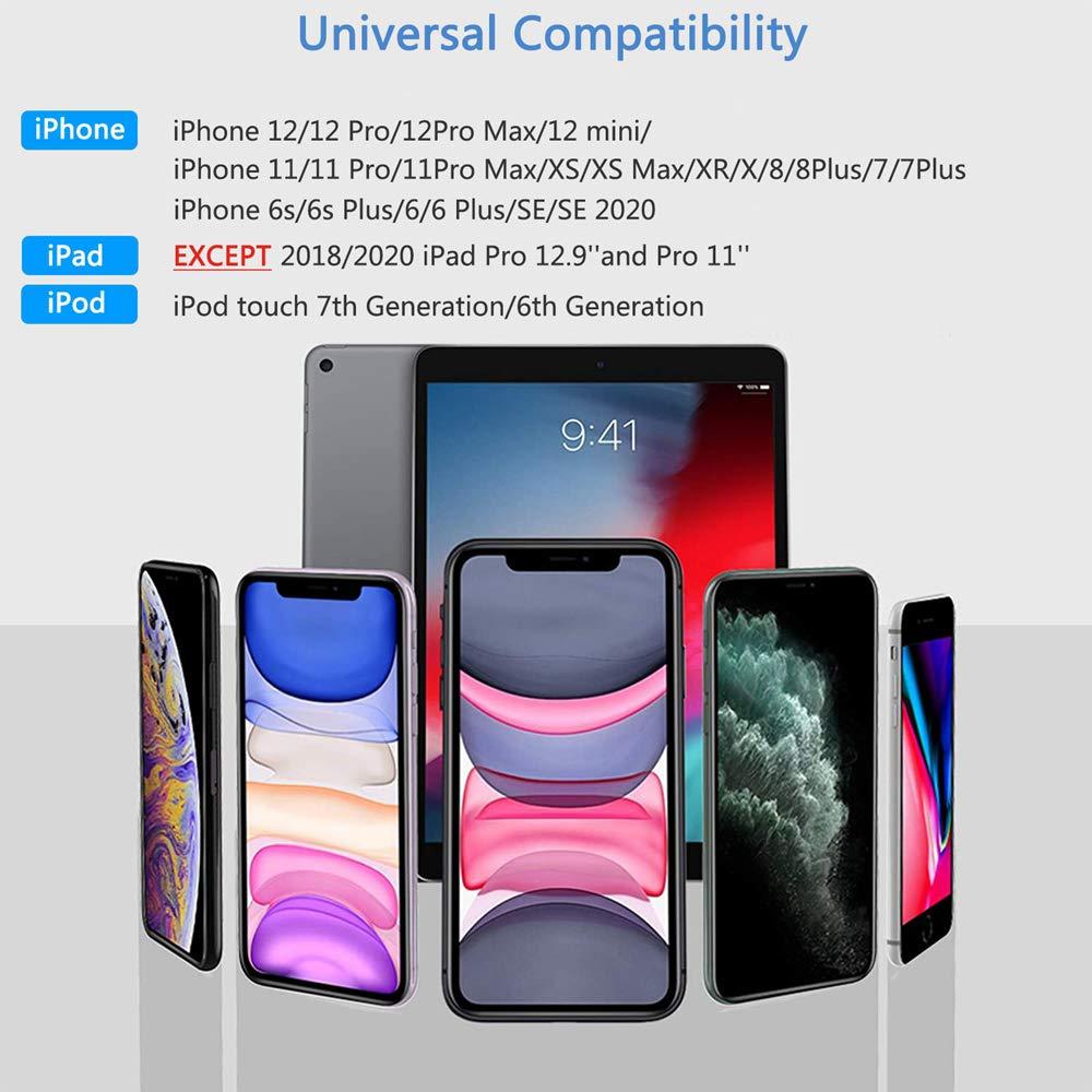 rosyclo rosyclo Lightning Hub iPad Adapter, 6-in-1 Lightning to HDMI Digital AV Converter, TF & SD Card Reader, USB Camera Adapter, Power Delivery Compatible with iPhone, iPad and More USB Devices