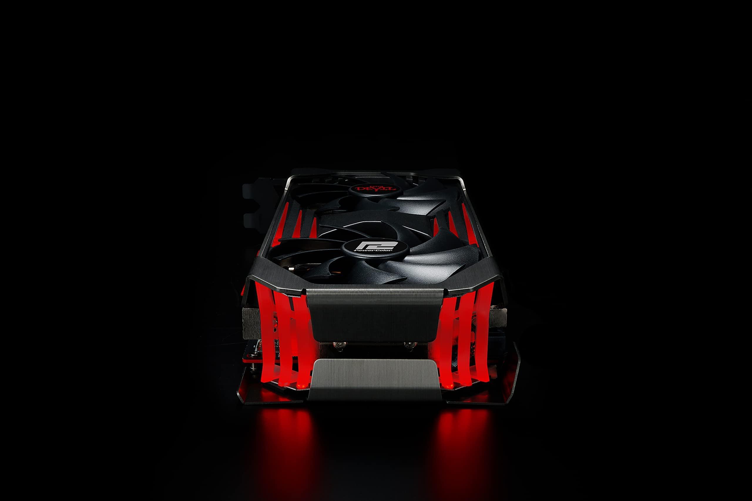 PowerColor PowerColor Red Devil AMD Radeon RX 6600 XT Gaming Graphics Card with 8GB GDDR6 Memory, Powered by AMD RDNA 2, HDMI 2.1 (Renewed)