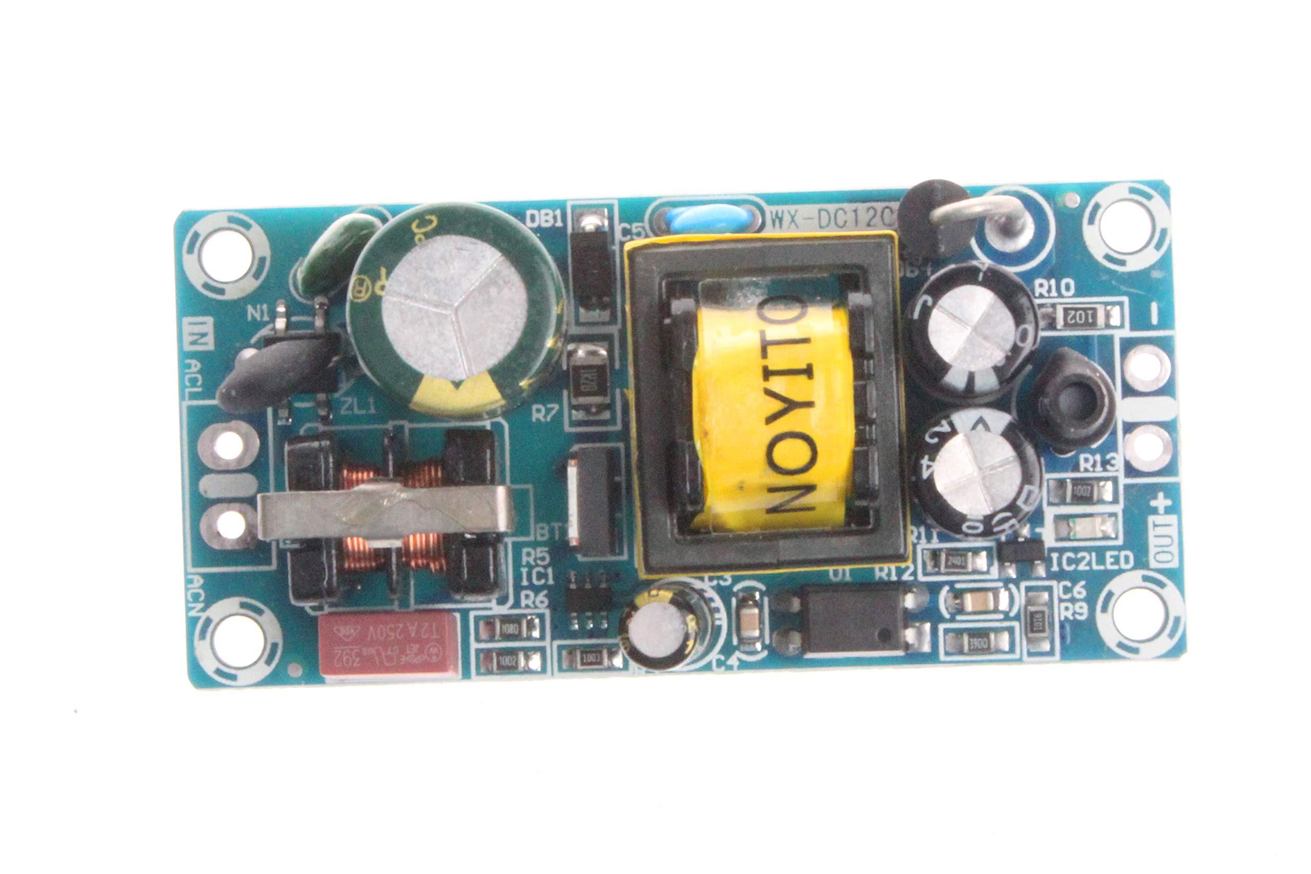 NOYITO NOYITO AC to DC Isolated Power Supply Module AC 120V 85V - 264V to DC 12V 1A 12W Peak 12V 2A 24W Max Power Module with Overvoltage Overload Short-Circuit Protection (12V 1A, Peak 2A)