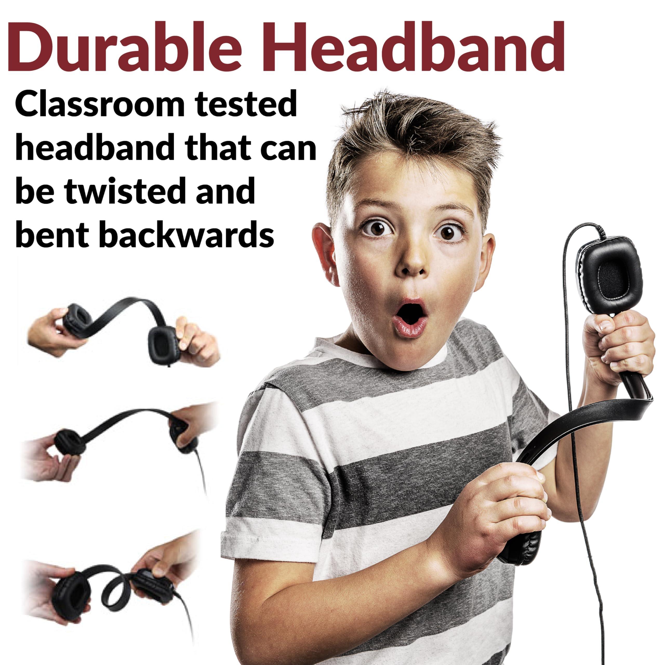 Cyber Acoustics Cyber Acoustics USB Stereo Headphones for PCs and Other USB Devices in The Office, Classroom or Home (ACM-6005C)