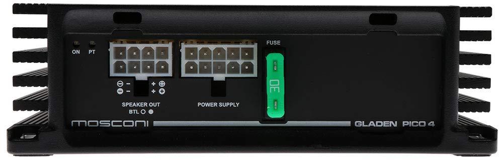 Mosconi Mosconi PICO 4, 4 -Channel Class D Amplifier: 4 X 90w