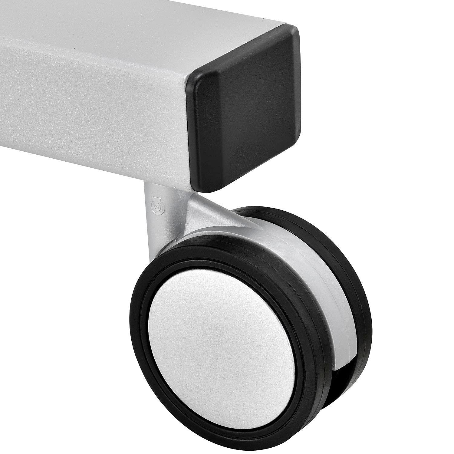 IndustrialSupplies IndustrialSupplies Mobile Laptop Workstation, Height Adjustable, 4-Outlet Power Strip