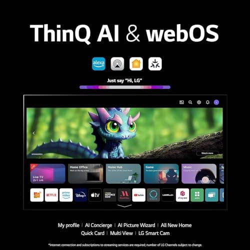 LG LG C3 Series 42-Inch Class OLED evo 4K Processor Smart TV for Gaming with Magic Remote AI-Powered OLED42C3PUA, 2023 with Alexa Built-in