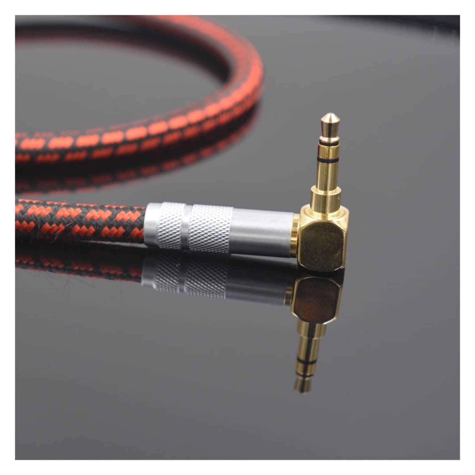 AJOHBM Aux Cord, Audiophile Audio Cable Stereo 3.5mm,Unbreakable,Great Compatible with Headphones,Smartphones,Cars,MP3 Player More (Size : 2m(6ft.))