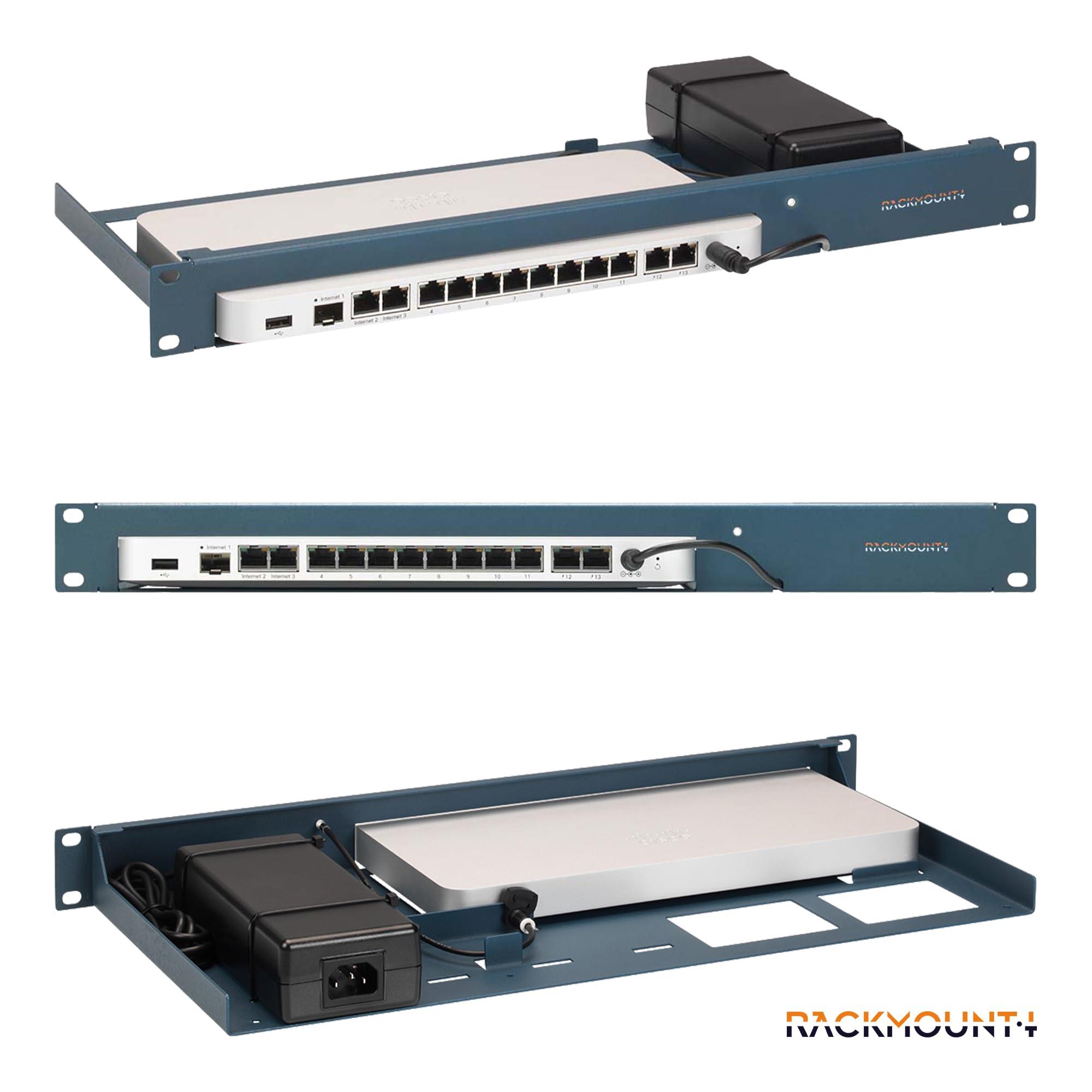 R RACKMOUNTIT Cisco Meraki Firewall Appliance Rack Mount - 1U Server Rack Shelf with Easy Access Front Network Connections, Properly Vented, Customized 19 Inch Rack - RM-CI-T14 by Rackmount.IT