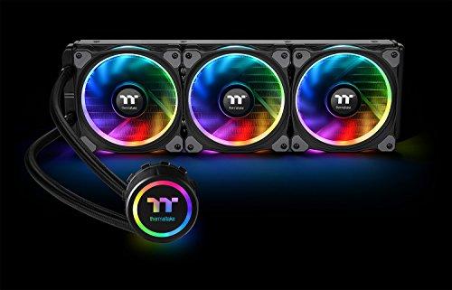 Thermaltake Thermaltake Floe 360mm, 16.8 Million Color Software Enabled (TT RGB Plus/Alexa/Razer Chroma), AMD (AM5/AM4)/Intel (LGA 2066/1200), AIO CPU Liquid Cooler CL-W158-PL12SW-A Black
