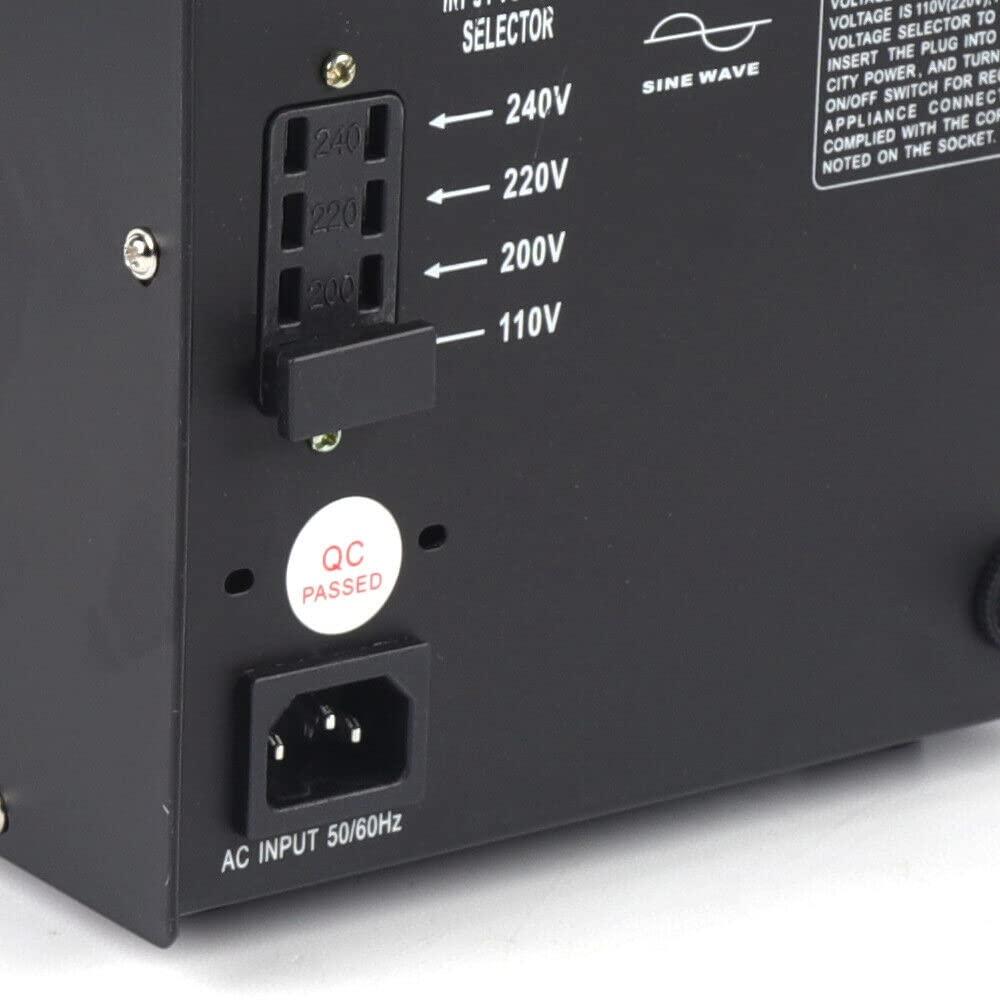 CNCEST 3000W Voltage Transformer Converter, Step Up/Down AC 110/220 V Heavy Duty Power Converter with DC 5V USB Port